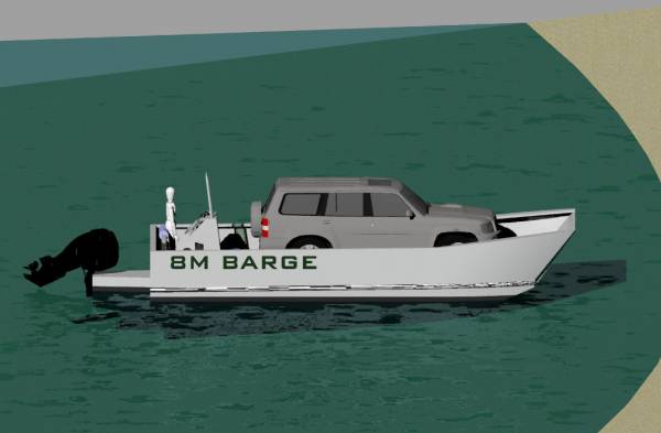 Barge 8m Aluminium Landing
