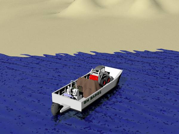 Barge 8m Aluminium Landing