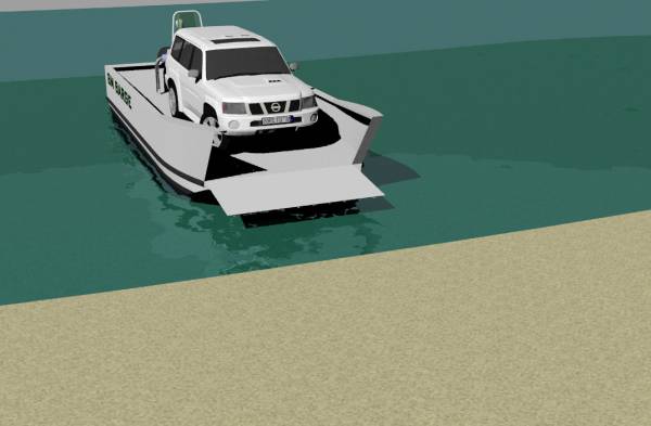 Barge 8m Aluminium Landing