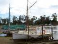 Classic gaff rigged clinker ex commercial fishing boat